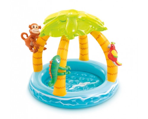 Дитячий надувний басейн 58417 Intex﻿﻿ Тропічний острів, м'яке дно. Інтекс