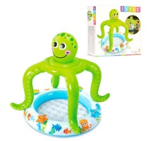 Детский Надувной Бассейн с навесом Осьминог 57115 intex Интекс 102-104 см