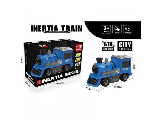 Игрушечный инерционный паровозик со звуком и светом (100)