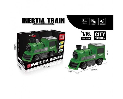 Игрушечный инерционный паровозик со звуком и светом (100)