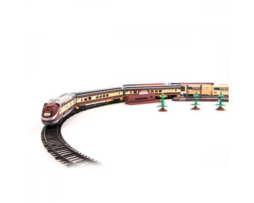 Іграшкова залізниця 325 см Локомотив, вагони 6 шт, Звук, світло (1601 В)