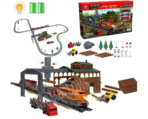 Дитяча залізниця Вантажний поїзд, Лісопилка 450 см (2083)