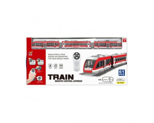 Іграшкова Залізниця на Радіоуправлінні, 61 деталь, Звук, світло, 387 см (2810)