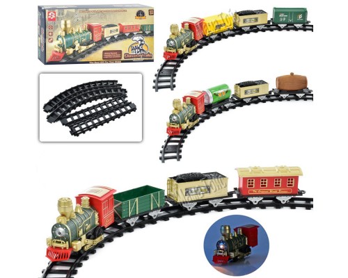 Дитяча залізниця 134 см. Поїзд, вагони. Звук, світло (3117)