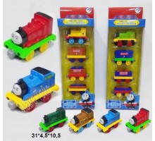 Игрушечный поезд паровозик Томас с вагонами металл (760-5)