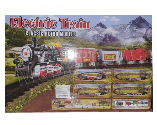 Дитяча залізниця Ретро паровоз зі звуком та світлом (6677)