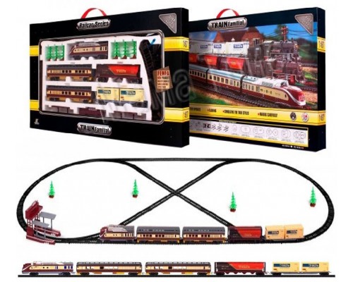 Дитяча залізниця поїзд Локомотив зі світлом та звуком (1601 В-1)