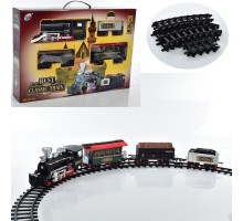 Детская железная дорога Эра паровозов звук, свет, дым, 420 см (126)