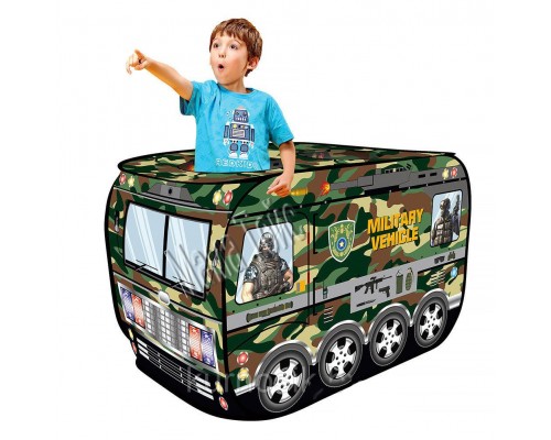 Детская палатка автобус Военная машина 112-67-72 см (6077)