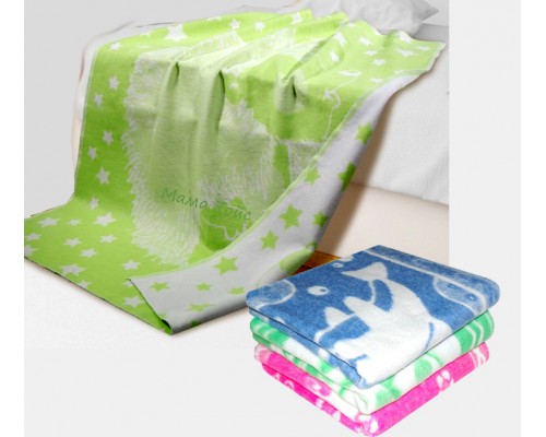 Детское байковое одеяло для малышей Хлопок 100 %