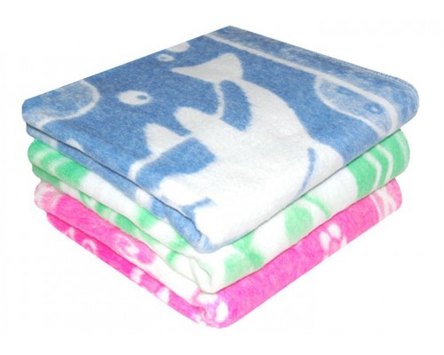 Детское байковое одеяло для малышей Хлопок 100 %