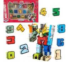 Цифри трансформери набір 10 цифр та знаки (2808)