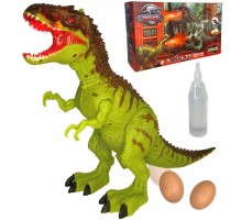 Динозавр на батарейках. Ходить, гарчить, пускає пару, несе яйця (031)