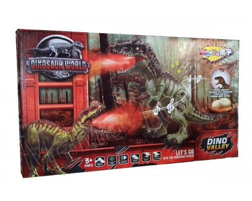 Динозавр на батарейках. Ходить, гарчить, пускає пару, несе яйця (031)