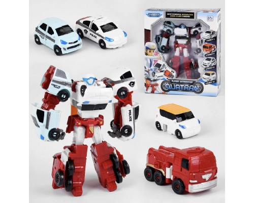 Робот-трансформер Тобот Кватран 4 машинки (518)