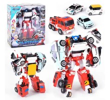 Робот-трансформер Тобот Кватран 4 машинки (518)