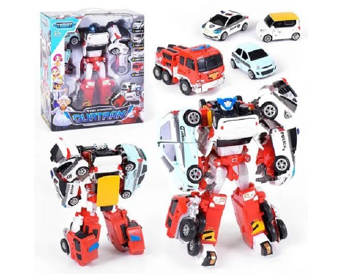 Робот-трансформер Тобот Кватран 4 машинки (518)