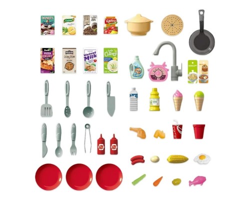 Игрушечная Кухня с водой и паром 75 см Звук, свет, посуда (922-184)