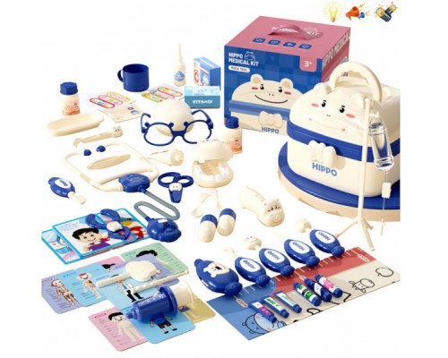 Ігровий набір доктора у валізі 58 предметів. Звук, світло (888)