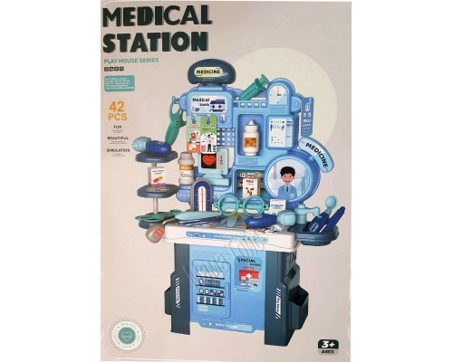 Ігровий набір Лікар, медичний столик з інструментами 42 предмети (9023)