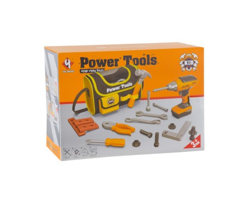 Набір інструментів для хлопчика, дриль, у сумці (013)