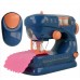 Игрушечная швейная машинка с педалью, музыкой и светом Синяя (178-1)