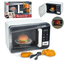 Игрушечная микроволновая печь Микроволновка с продуктами. Таймер, Звук, свет