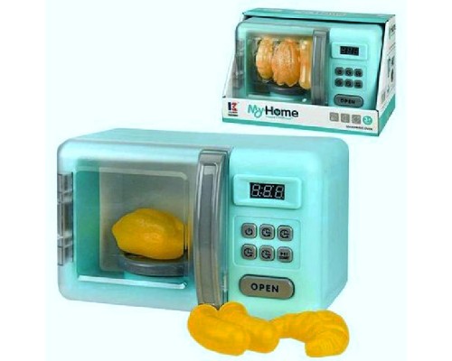 Іграшкова мікрохвильова піч зі звуком, світлом і продуктами