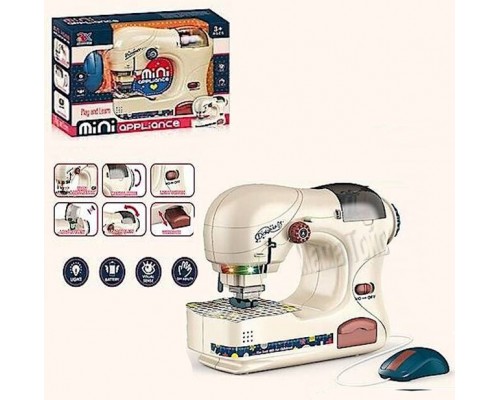 Игрушечная швейная машинка с педалью и светом (6708)