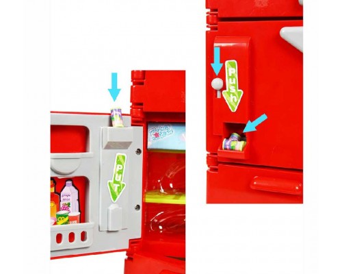 Іграшковий холодильник із продуктами Червоний XS-14006