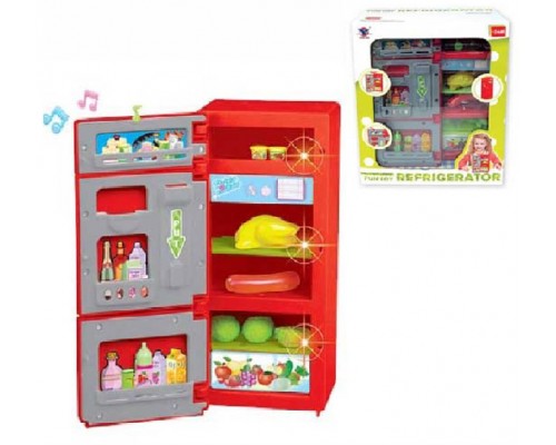 Іграшковий холодильник із продуктами Червоний XS-14006