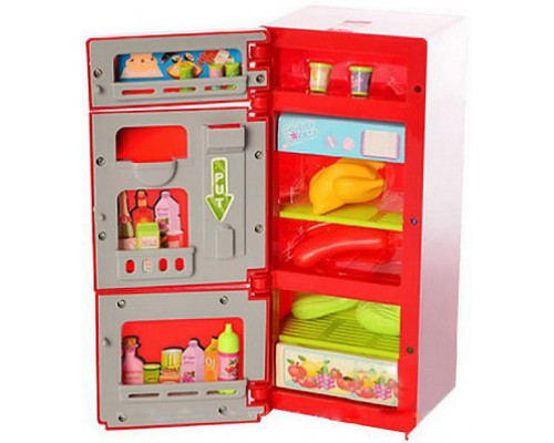 Іграшковий холодильник із продуктами Червоний XS-14006