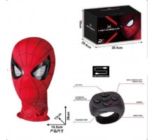 Маска Человек паук, подвижные глаза моргают, Звук, свет, с пультом управления (088)