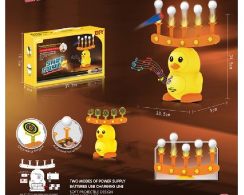 Воздушный Тир с шариками, мишенями 2 в 1, бластер с мягкими патронами