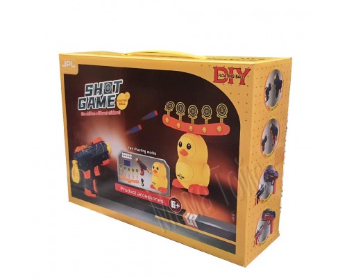 Воздушный Тир с шариками, мишенями 2 в 1, бластер с мягкими патронами