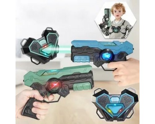 Игровой набор для Лазерных Боев Laser Tag для 2 игроков, Пистолеты, Мишени-жилеты (206)
