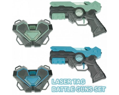 Игровой набор для Лазерных Боев Laser Tag для 2 игроков, Пистолеты, Мишени-жилеты (206)