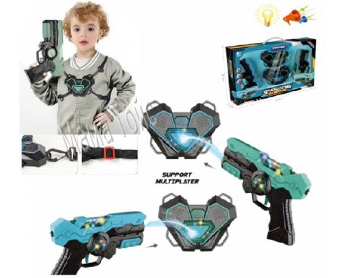 Игровой набор для Лазерных Боев Laser Tag для 2 игроков, Пистолеты, Мишени-жилеты (206)