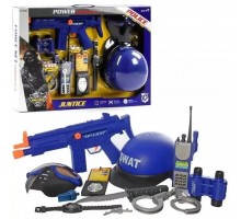 Игровой набор полиции. Автомат, рация, каска, маска (34330)