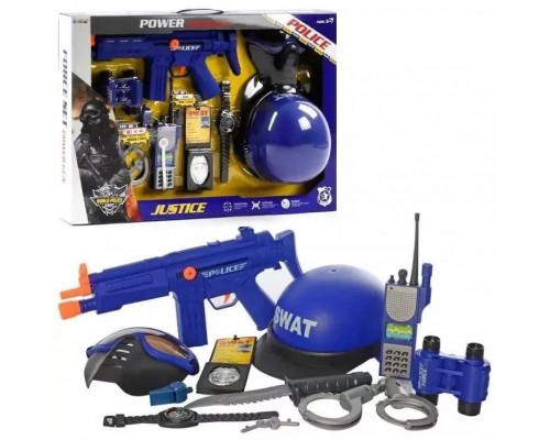 Игровой набор полиции. Автомат, рация, каска, маска (34330)