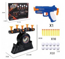 Повітряний Тир із кульками мішенями, Пістолет бластер із м'якими патронами (8819)