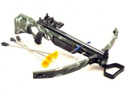 Детский Арбалет Стрелы на присосках. Лазерный прицел М 0004
