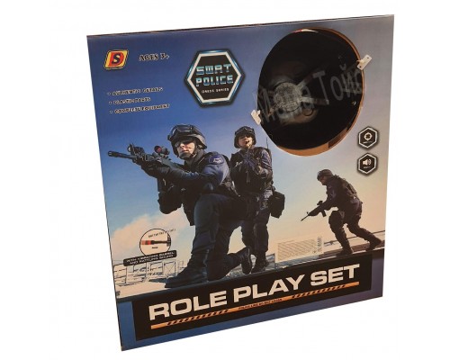 Дитячий ігровий набір Поліцейський Бронежилет, каска, автомат (915)