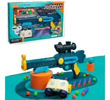 Іграшкова Рушниця з м'якими кулями 10 шт., м'ячиками та біноклем (615)