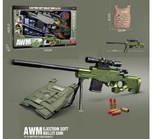 Іграшковий автомат Снайперська гвинтівка з кулями та Бронежилетом (2023)