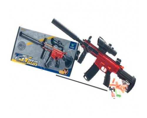 Игрушечный автомат стреляет присосками на аккумуляторе 65 см (007)