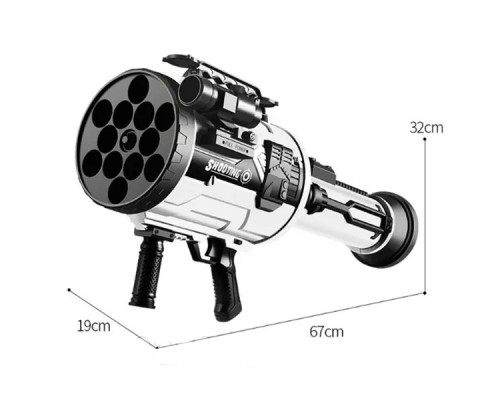 Игрушечный миномет на аккумуляторе с мягкими ракетами 12 шт. и звуком (877)
