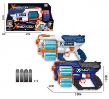 Пістолет Бластер (нерф) з м'якими кулями 12 шт. (7216)