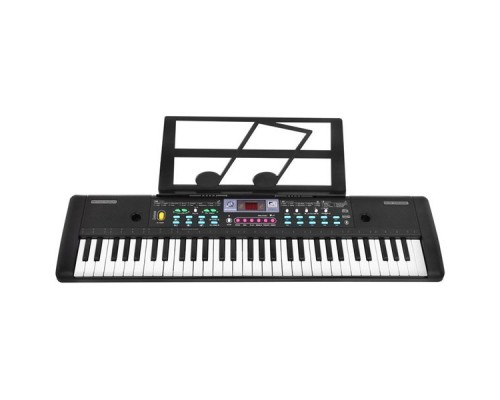 Дитяче піаніно синтезатор із мікрофоном, 61 клавіша, LCD дисплей (MQ-605UFB)