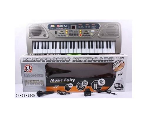 Дитячий Синтезатор MQ-806 USB піаніно, мікрофон 54 клавіші Розмір 74 см